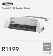 Fellowes Scarlet 2 120 Combo Binder