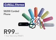 Bell Phones 58200 Corded Phone-Each