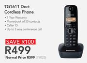 Panasonic TG1611 Dect Cordless Phone