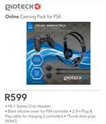 Gioteck Online Gaming Pack For PS4 