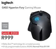 Logitech G402 Hyperion Fury Gaming Mouse