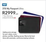 WD 3TB My Passport Ultra-Each