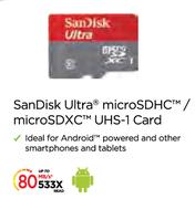 SanDisk Ultra Micro 64GB SDHC Micro SDXC UHS-1 Card