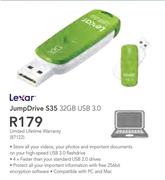 Lexar JumpDrive S35 32GB USB 3.0