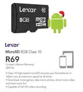 Lexar MicroSD 8GB Class 10