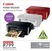 Canon Pixma MG3640 Multifunction Printer