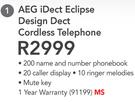 AEG iDect Eclipse Design Dect Cordless Telephone
