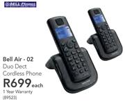 Bell Air 02 Duo Dect Cordless Phone-Each