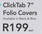 Clicks Tab 7" Folio Covers-Each