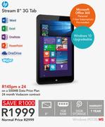 HP Stream 8" 3G Tab