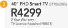 Sansui 40" FHD Smart TV STY0632BS