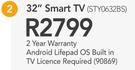 Sansui 32" Smart TV STY0632BS