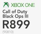 Xbox One Call Of Duty Black Ops III