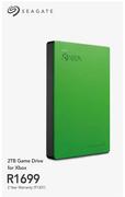 Seagate 2TB Game Drive for Xbox