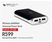 PB-Swiss 6000Mah Universal Power Bank