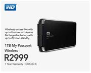 WD 1TB My Passport Wireless