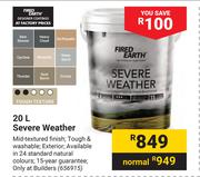 Fired Earth 20L Severe Weather