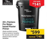 1Fired Earth 20L Painters Pro Water Based Plaster Primer