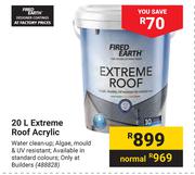 Fired Earth 20L Extreme Roof Acrylic
