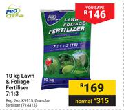 Protek 10Kg Lawn & Foliage Fertiliser 7:1:3