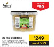 Fauna 25 Mini Suet Balls