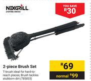 Nexgrill 2 Piece Brush Set