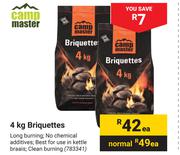 Campmaster 4Kg Briquettes-Each