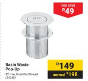 Basin Waste Pop-Up 24255