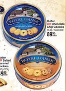 Royal Dansk Butter Or Chocolate Chip Cookies Assorted-454g Each