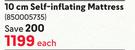 Camp Master 10cm Self Inflating Mattress-Each