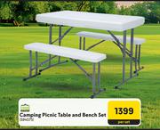 Camp Master Camping Picnic Table & Bench Set-Per Set