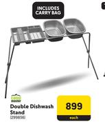 Camp Master Double Dishwash Stand-Each