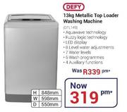 Defy 13Kg Metallic Top Loader Washing Machine DTL149