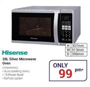 Hisense 28Ltr Silver Microwave Oven H2BMOMME