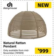Designhuose Natural Rattan Pendant