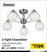 Bright Star 5 Light Chandelier