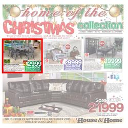 House & Home : Christmas (22 Nov - 06 Dec 2015), page 1