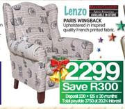 Lenzo Paris Wingback