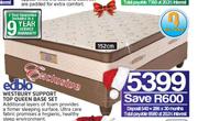 Edblo 152cm Westbury Support Top Queen Base Set