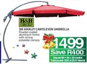 H&H Collection 3M Amalfi Cantilever Umbrella