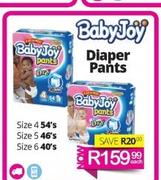 BabyJoy Diaper Pants Size 4 54's, Size 5 46's Or Size 6 40's-Each
