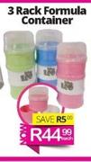 Baby Leo 3 Pack Formula Container-Each