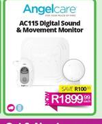 Angelcare AC115 Digital Sound And Movement Monitor-Each