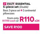 Helen Essential 5 Piece Set (Double)