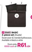 Luxera Basic 3 Piece Set (Double)