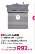 Helen Basic 3 Piece Set (Double)