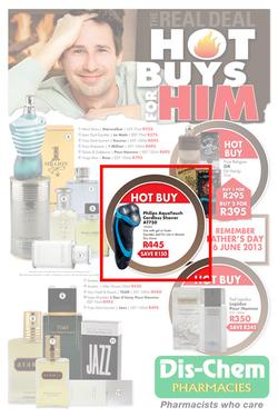 Dis-Chem : Hot buys for him (27 May - 16 Jun 2013), page 1