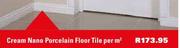 Cream Nano Porcelain Floor Tile-Per Sqm