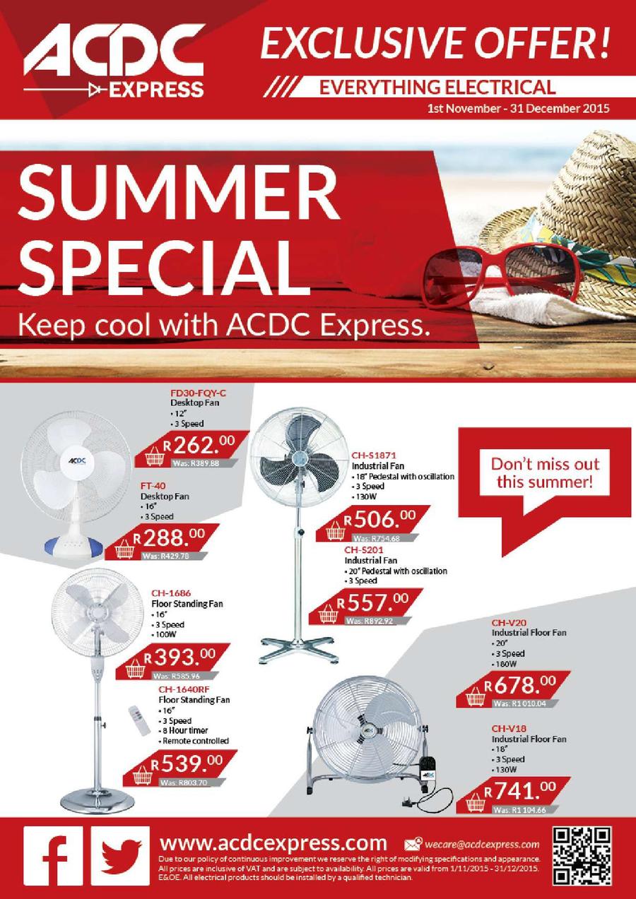 ACDC Express » Specials