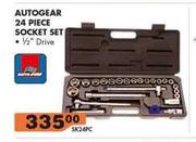 Auto Gear 24 Piece Socket Set 1/2" Drive